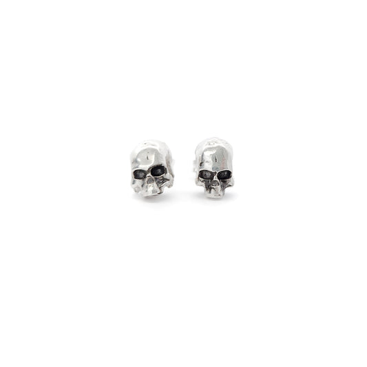 Carved Skull Studs