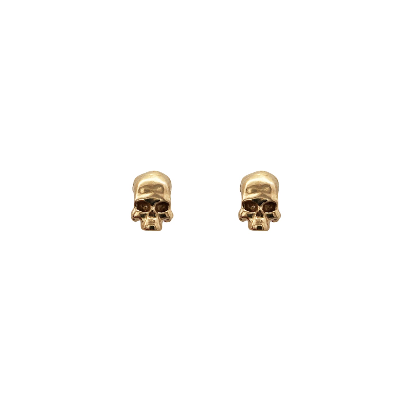 Mini Carved Skull Studs
