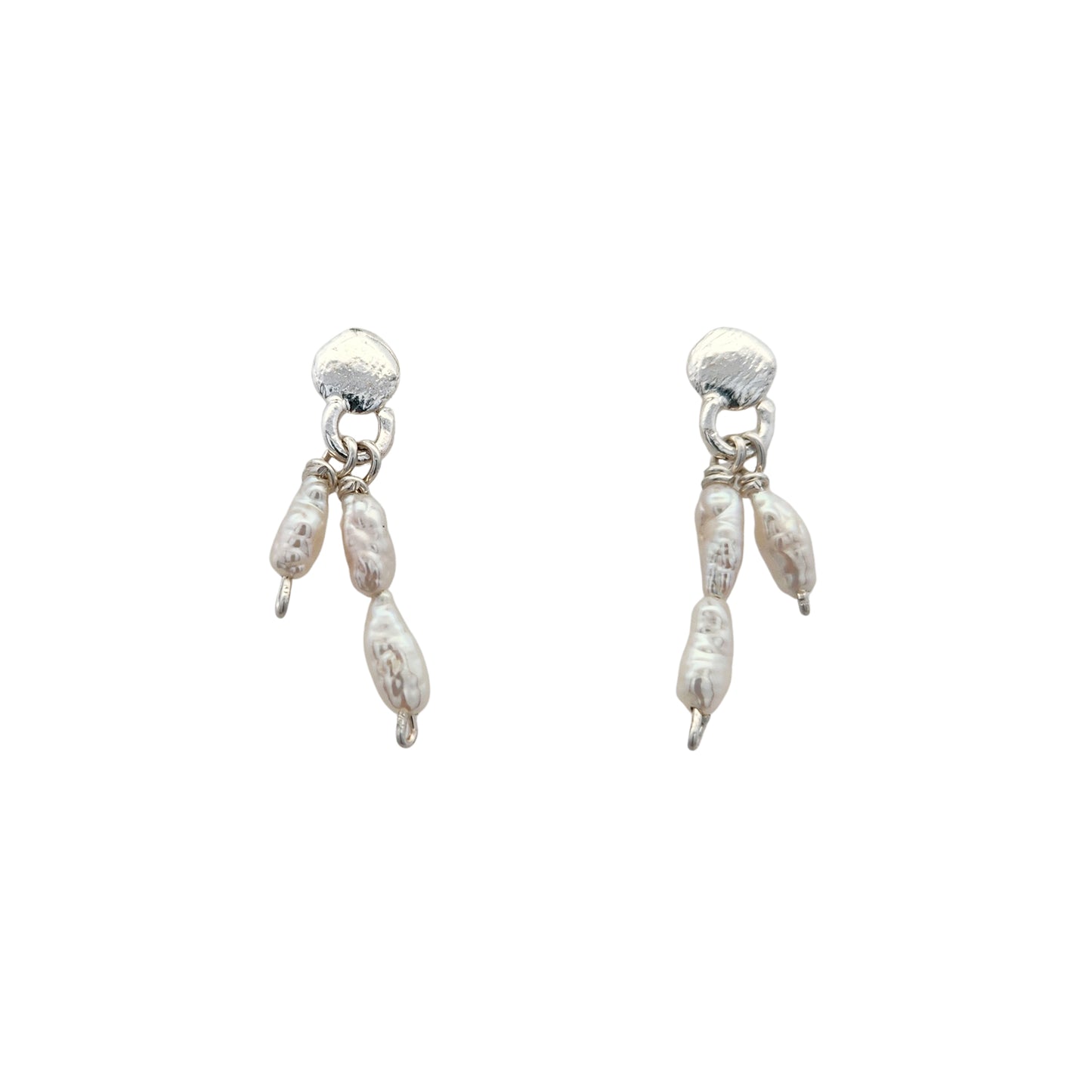 Organic Pearl Drop Earrings