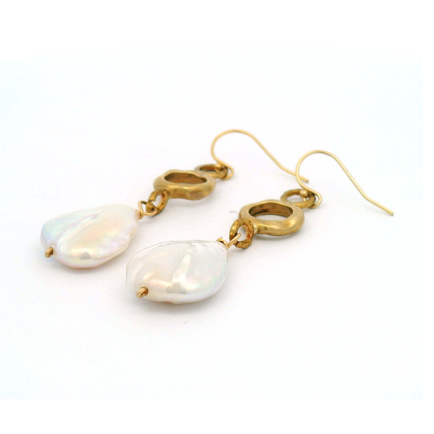 Baroque Triple "O" Pearl Earrings