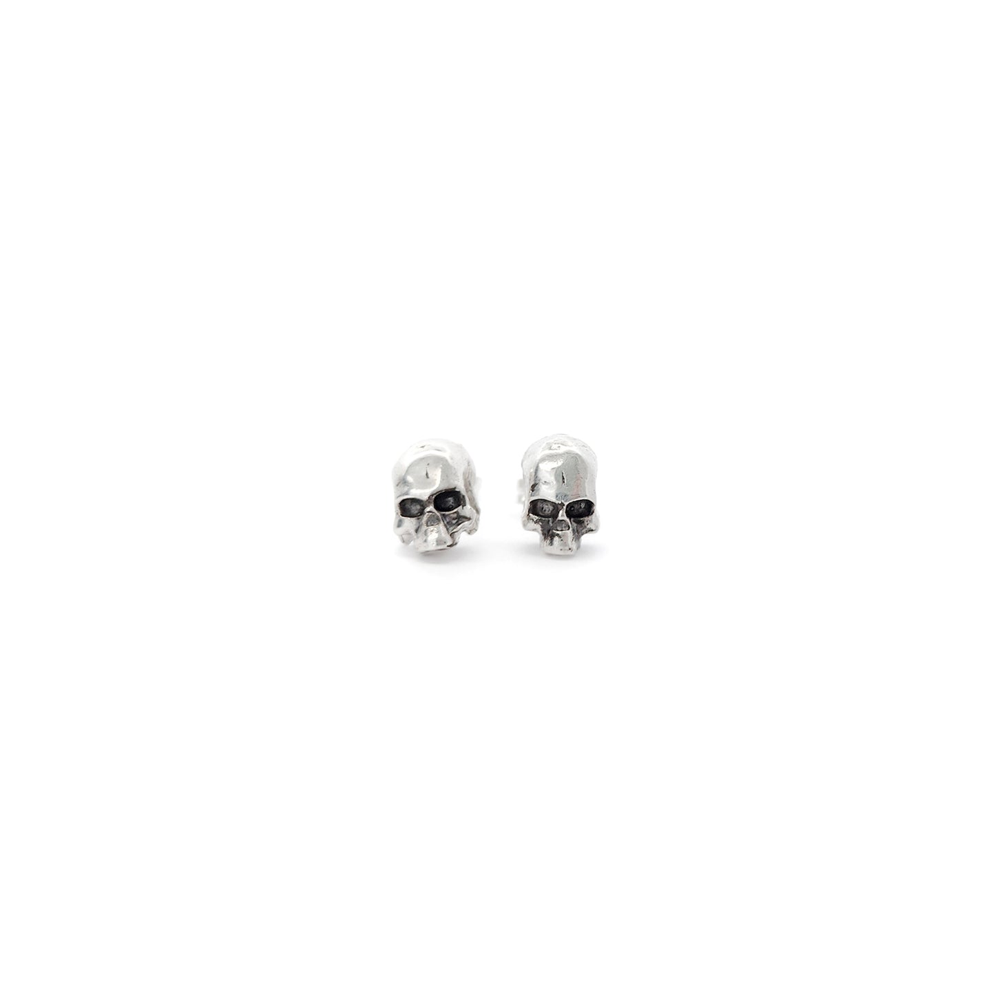 Mini Carved Skull Studs