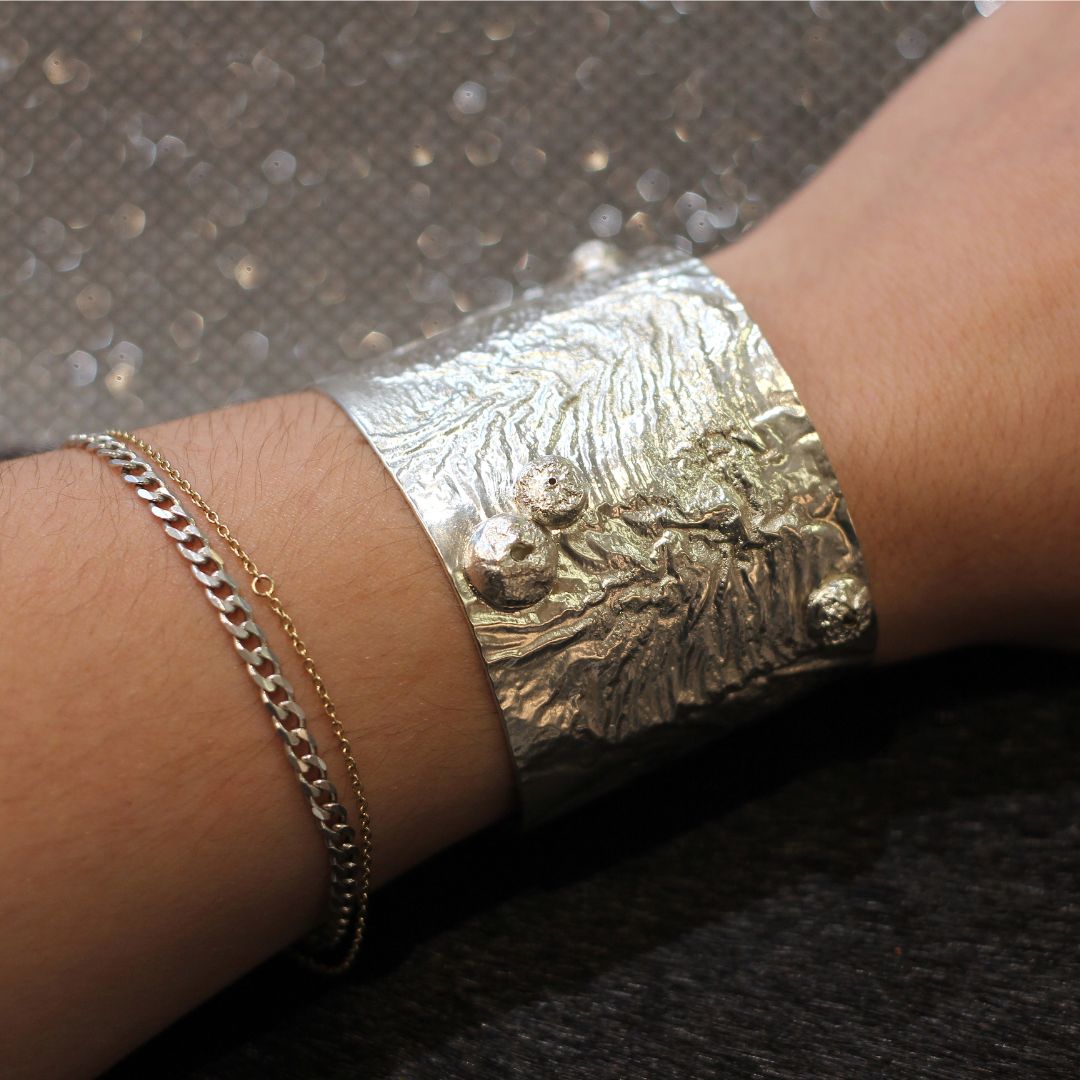 Wide Sterling Silver Cuff