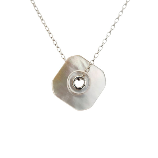 Mother of Pearl Center Hole Pendant