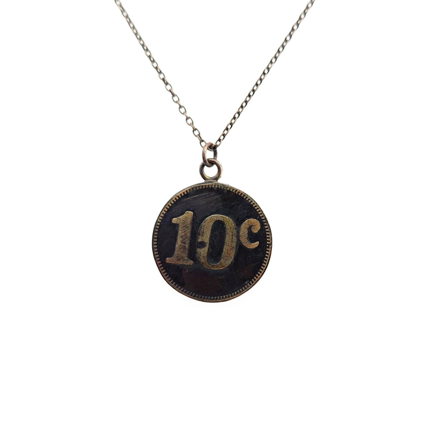 Vintage 10¢ Coin Pendant