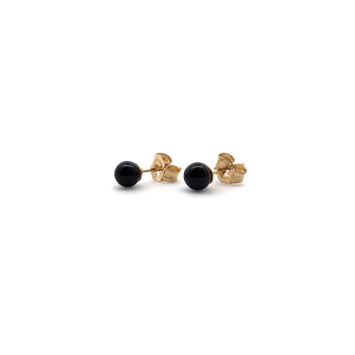 4mm Onyx Stud Earrings