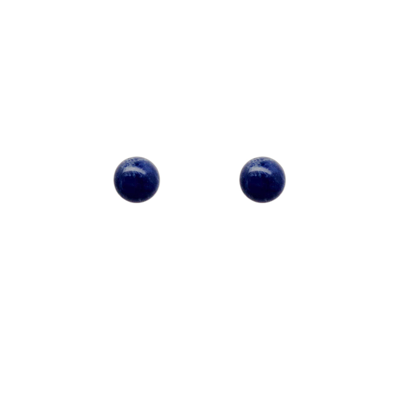 4mm Lapis Stud Earrings