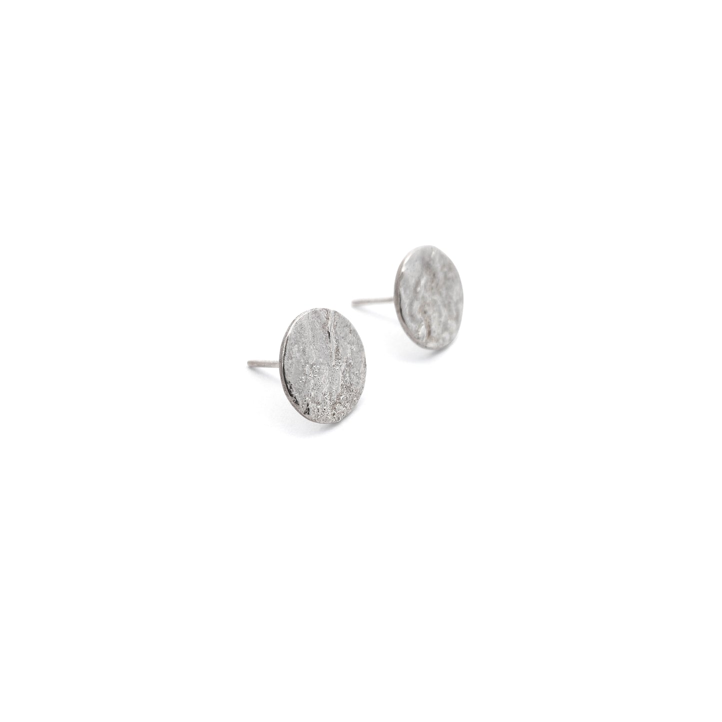 Reticulated Sterling Silver Stud Earrings