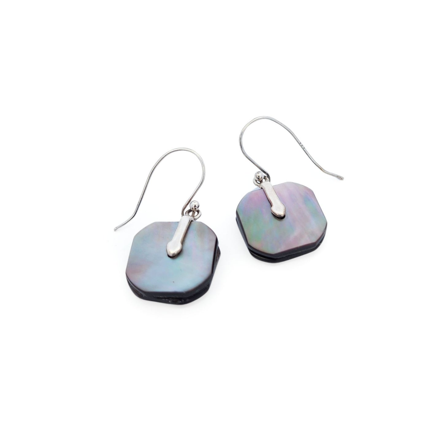 Mother of Pearl Sequin Drop Earrings