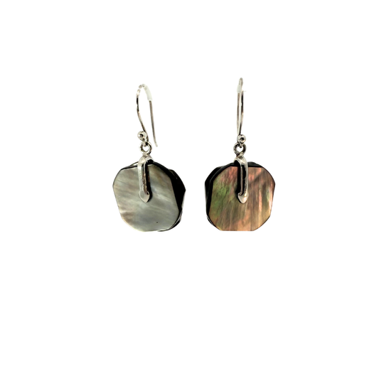 Mother of Pearl Sequin Drop Earrings