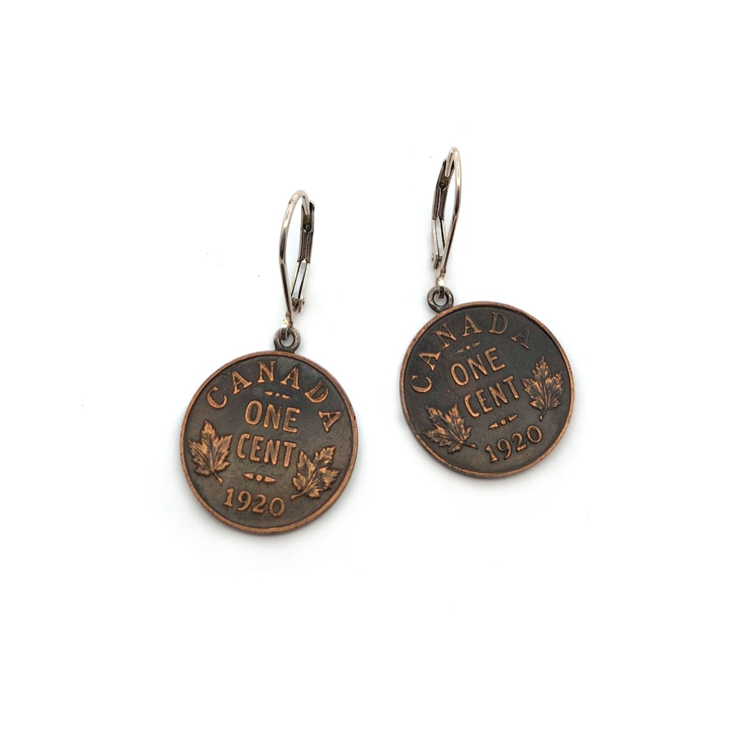 Canadian 1¢ Penny Drop Earrings