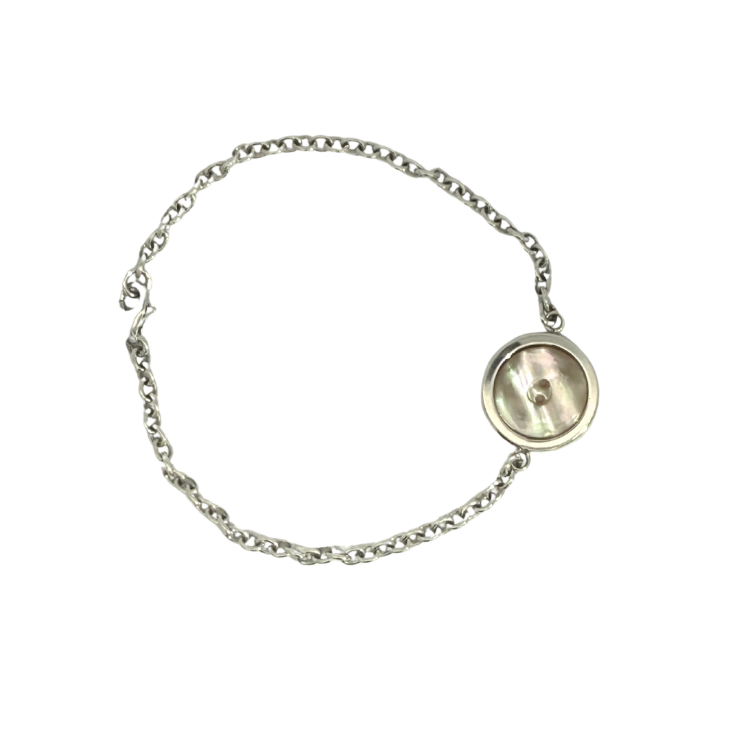 Mother of Pearl Button Bracelet