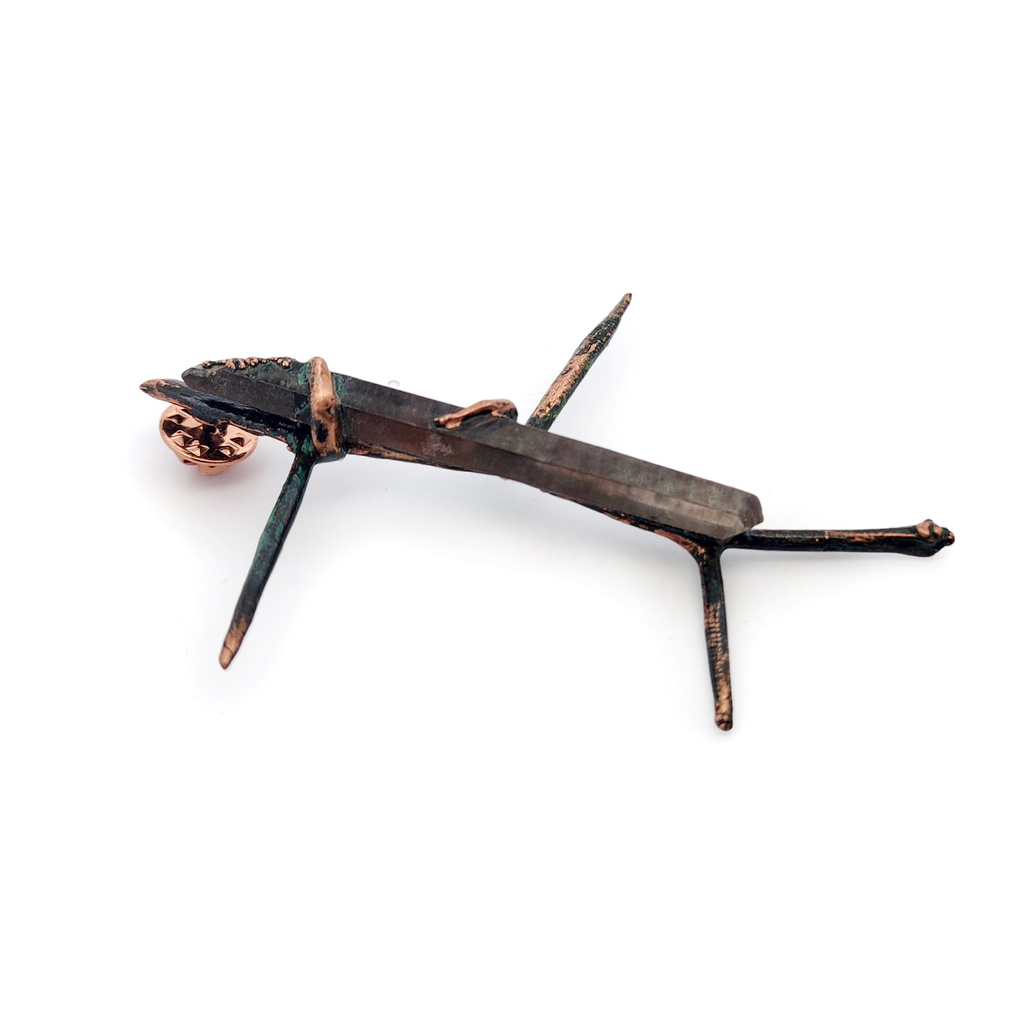 Black Thorn Crystal Pin