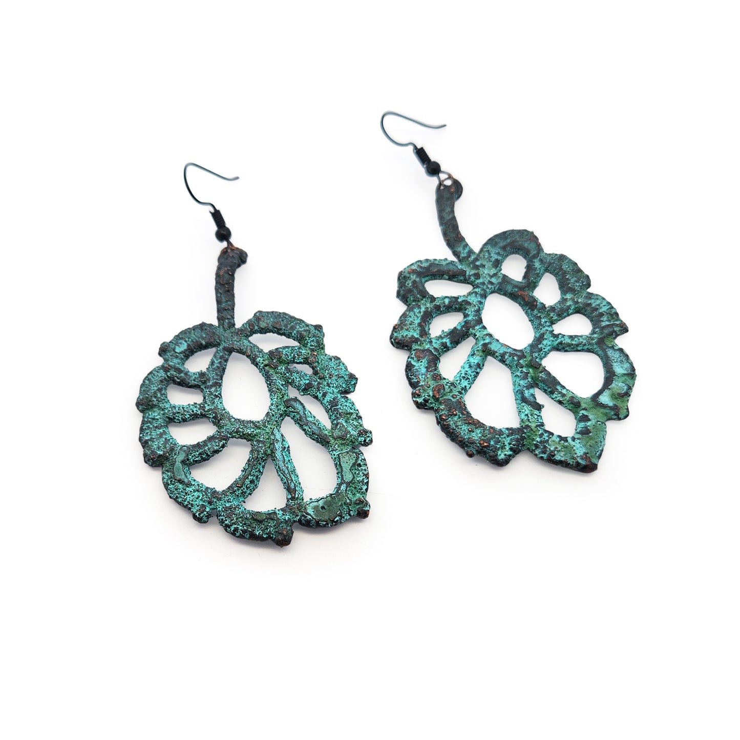 Lace Leaf Earrings