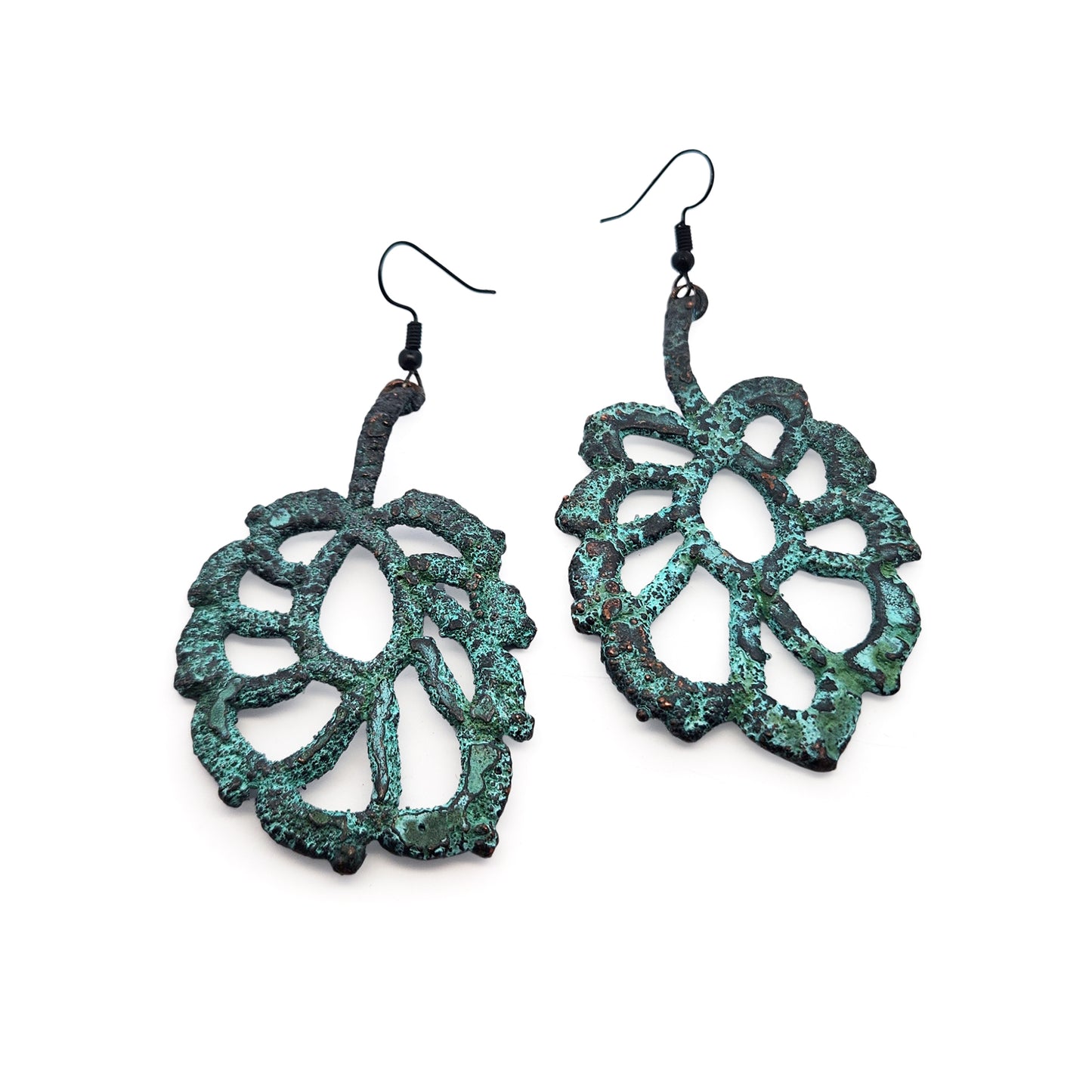 Lace Leaf Earrings