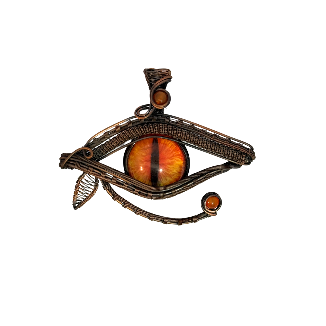 Wire Wrap Eye Pendant