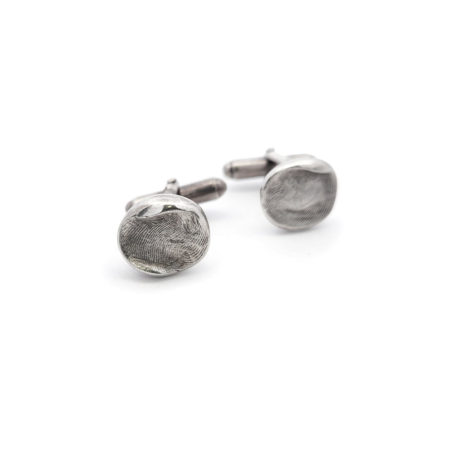Sterling Silver Fingerprint Cufflinks