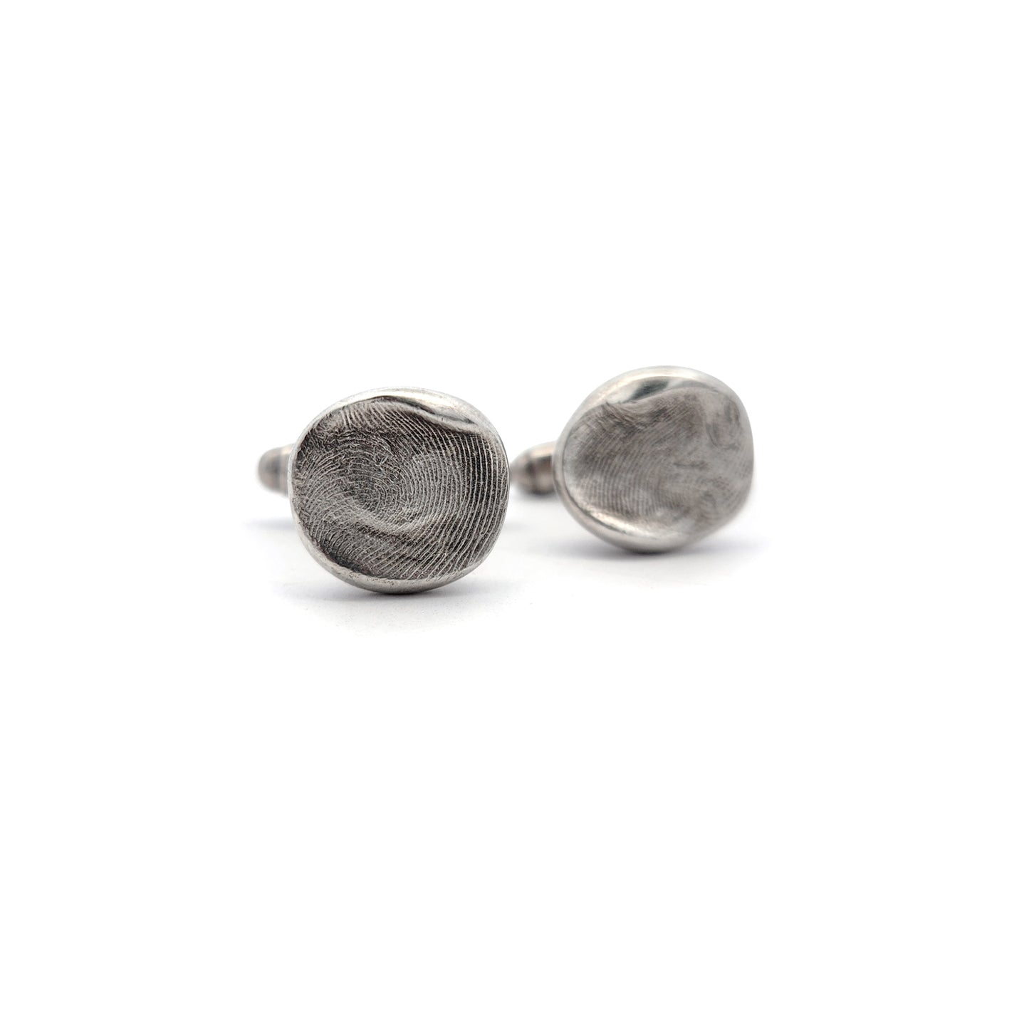 Sterling Silver Fingerprint Cufflinks