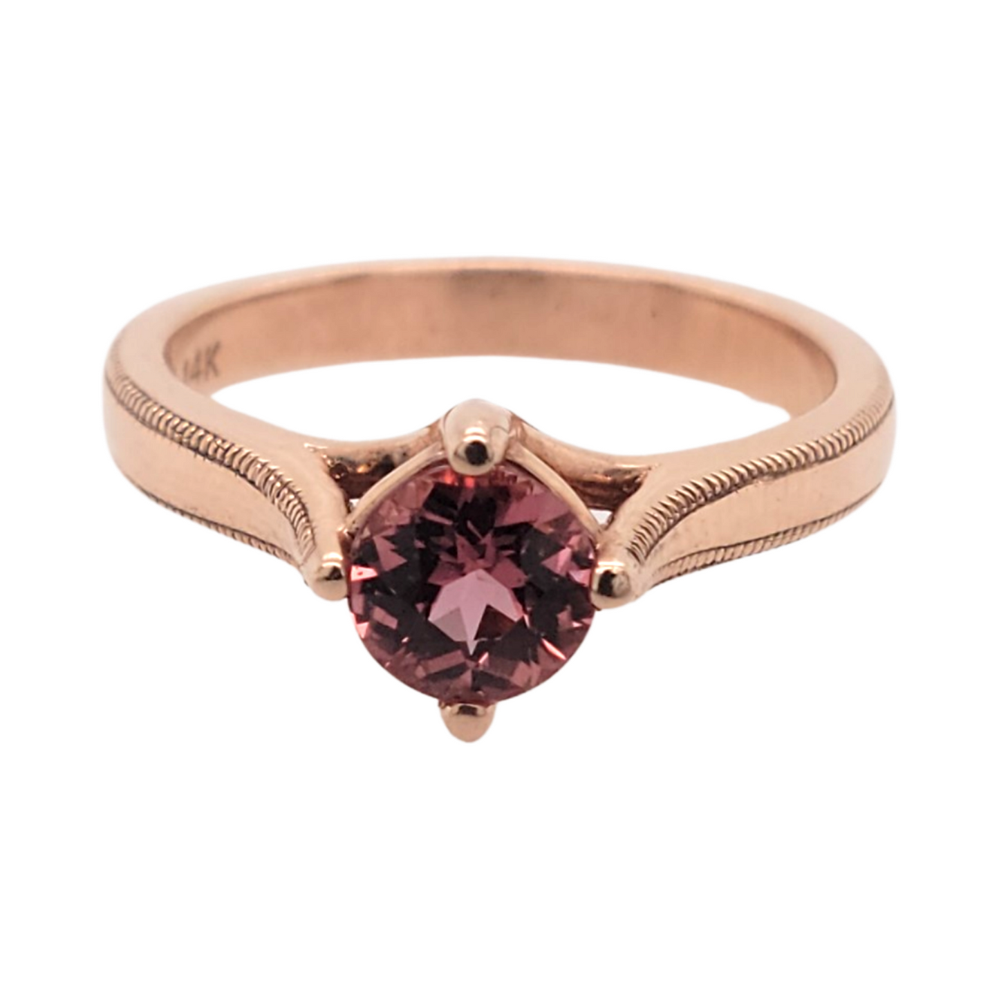 Orange Sapphire Solitaire