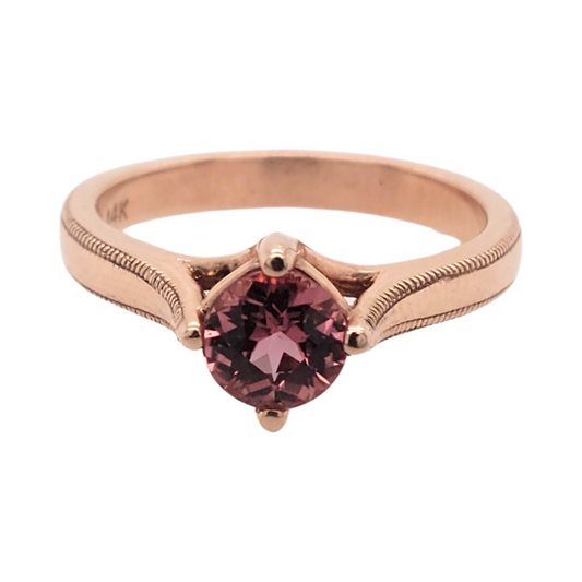 Orange Sapphire Solitaire