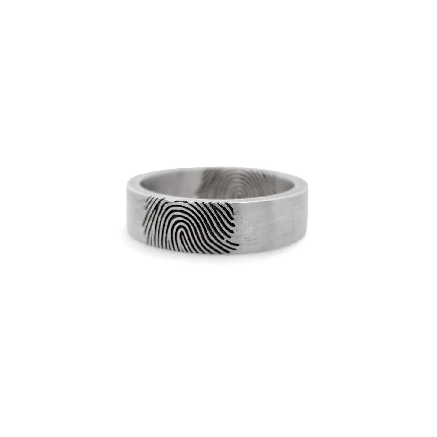 Sterling Silver Fingerprint Ring