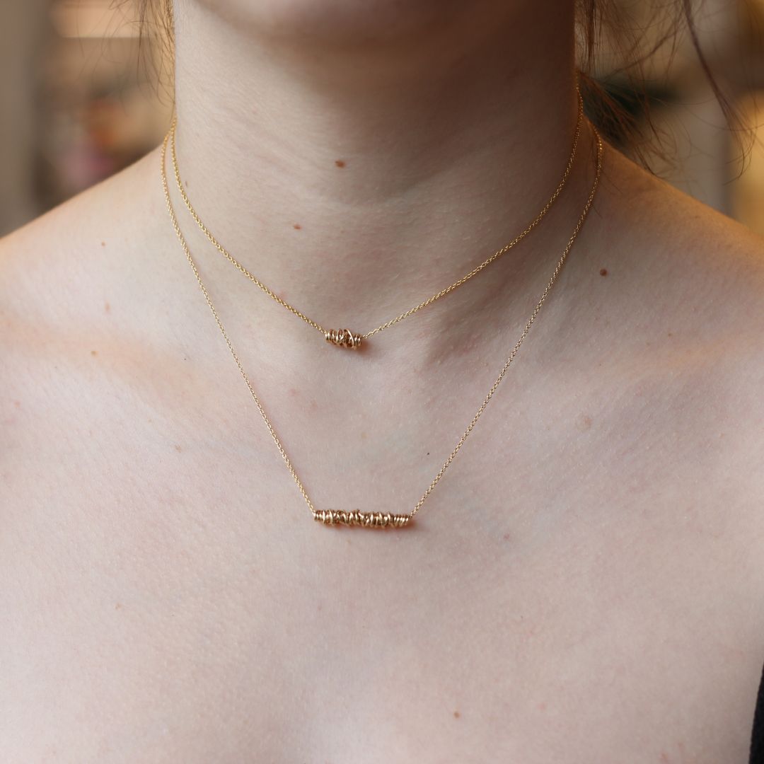Medium Gold Twist Necklace