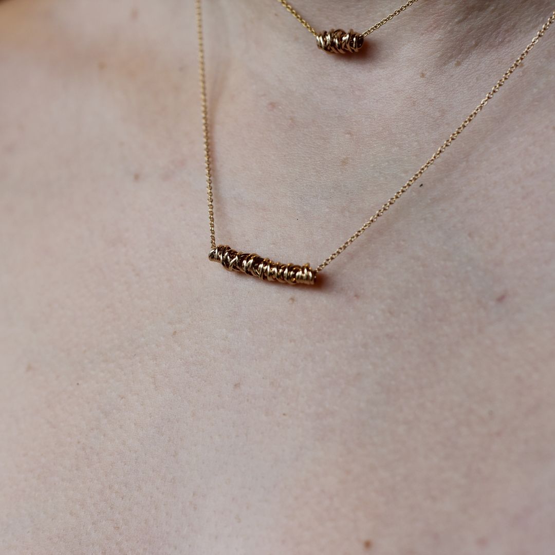 Medium Gold Twist Necklace