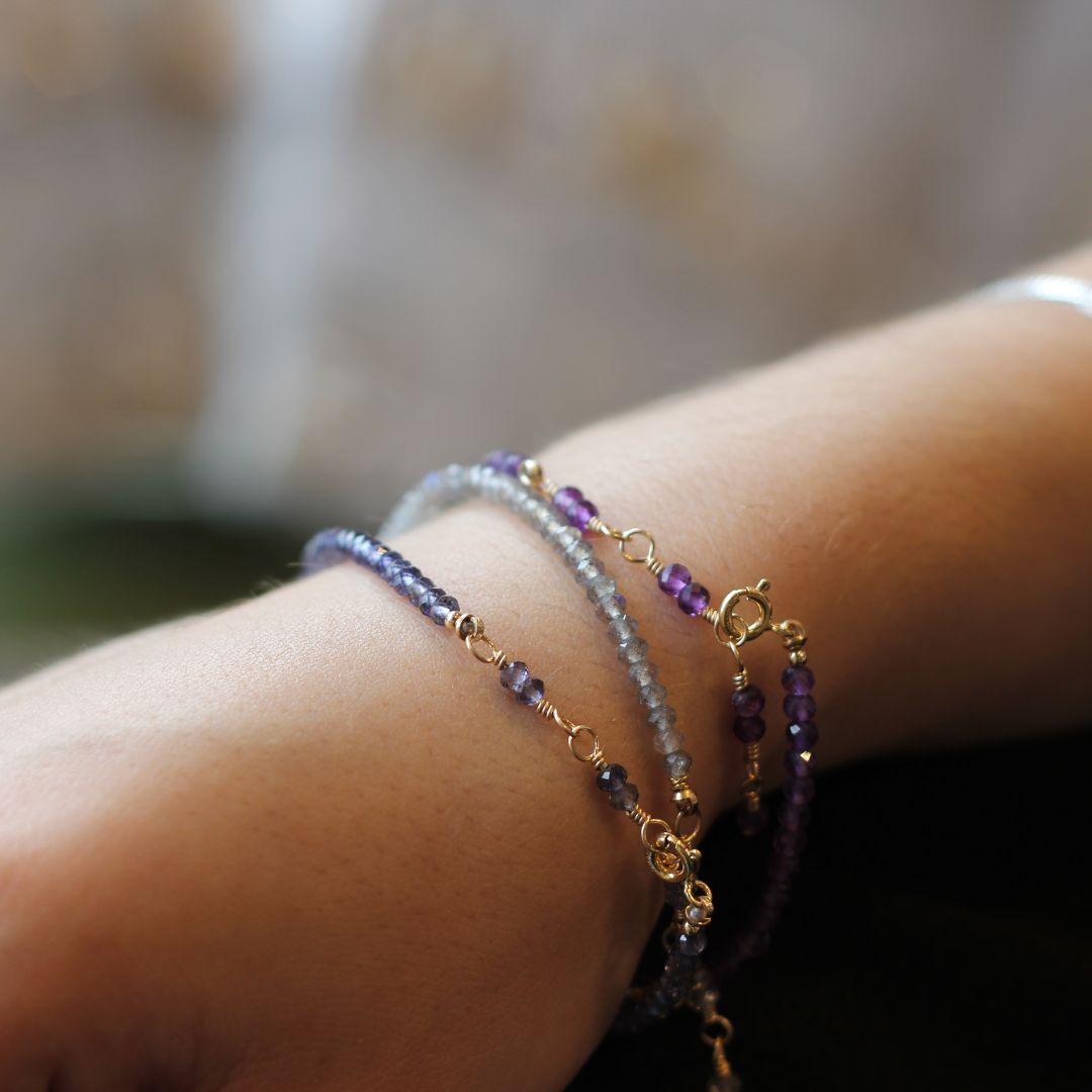 Amethyst Gemstacker Bracelet