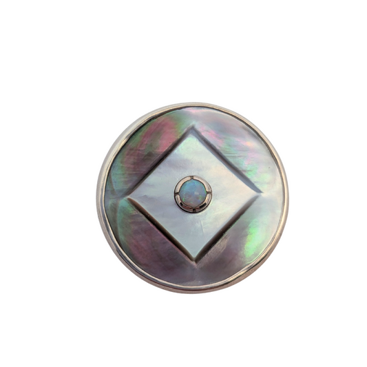 Mother-of-Pearl & Opal Brooch