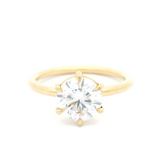14k Yellow 6-Claw Solitaire with 1.25ct Lab-Grown Diamond