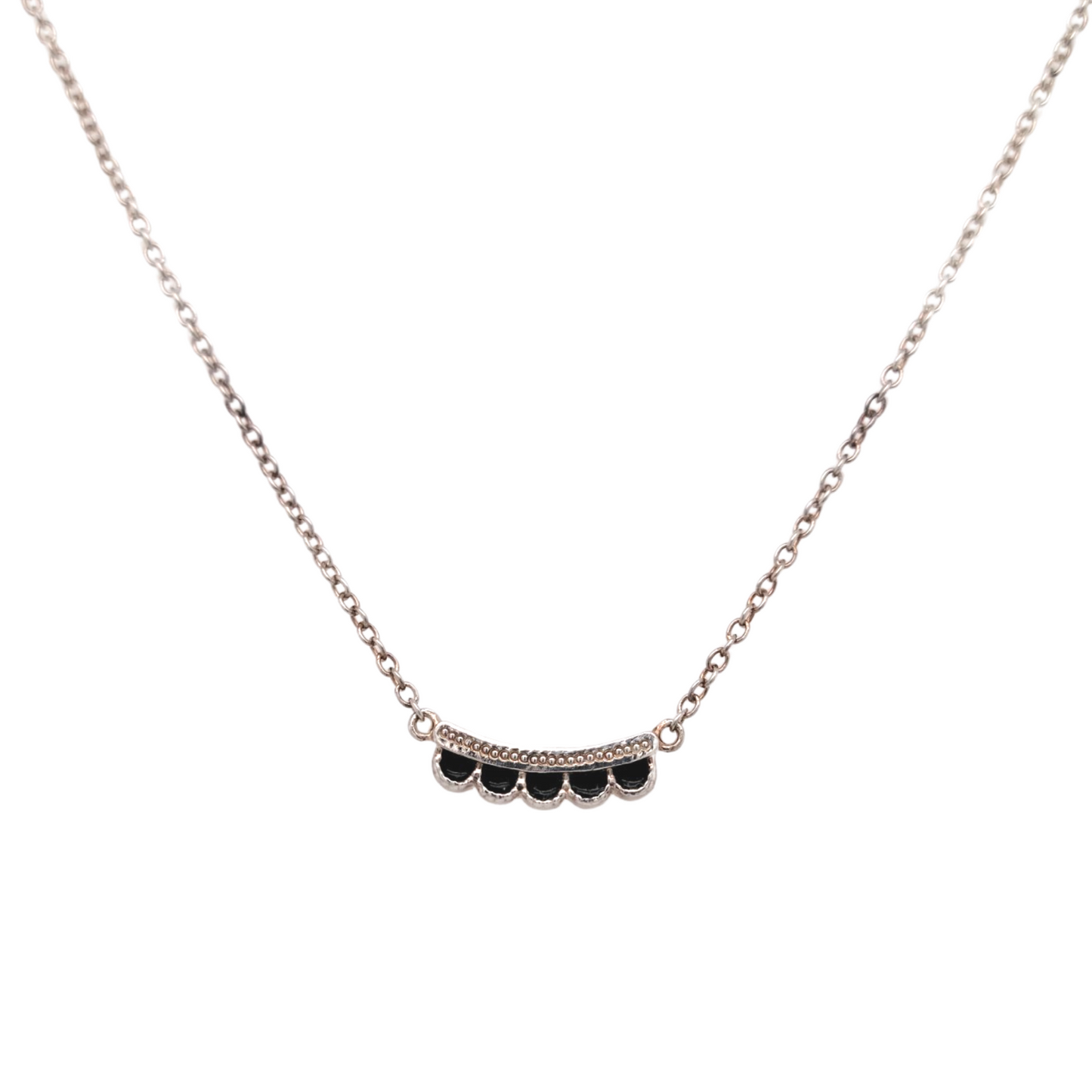 Sterling Silver Enamel Necklace