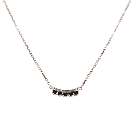 Sterling Silver Enamel Necklace