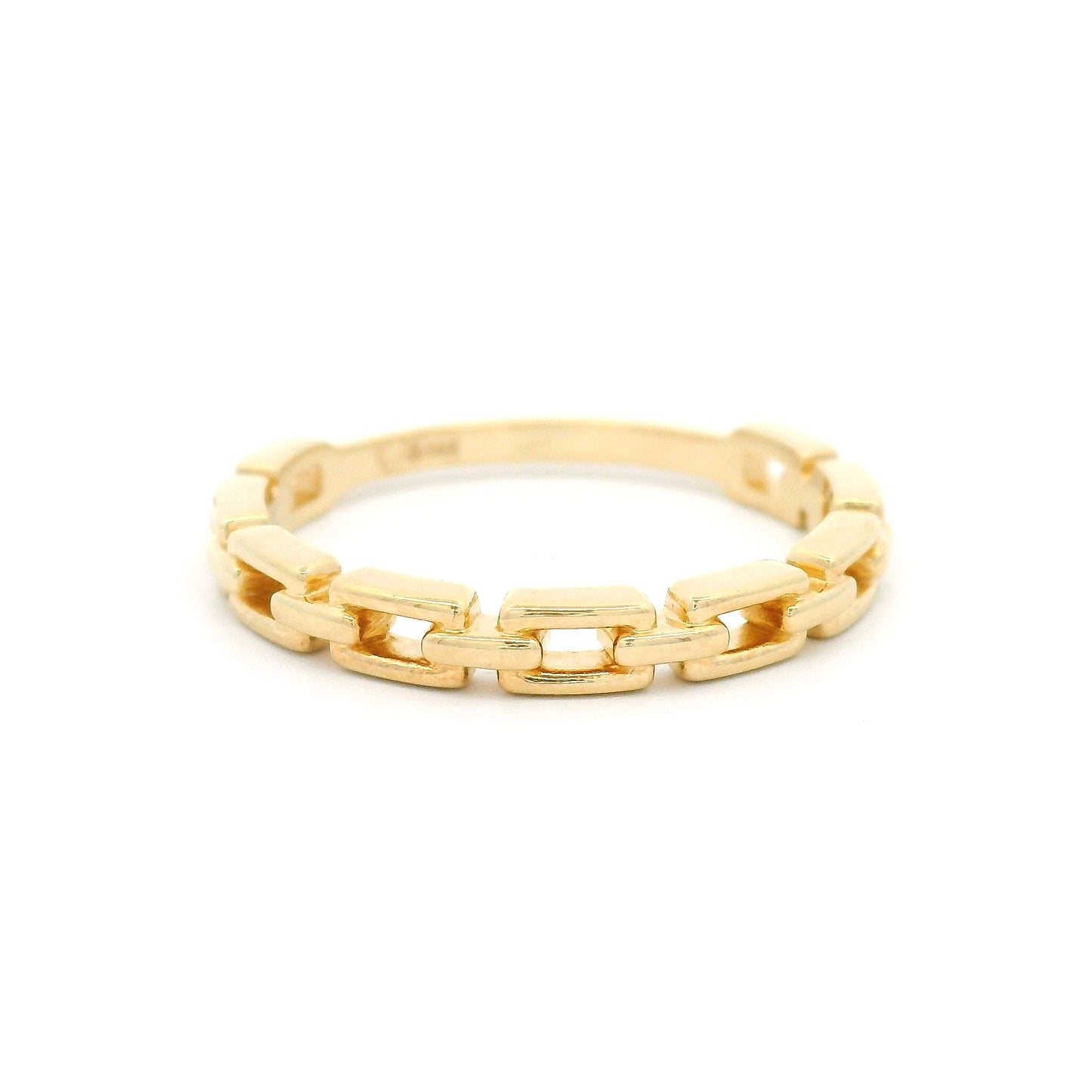 14k Yellow Chain Link Band