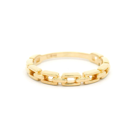 14k Yellow Chain Link Band