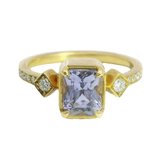 Ella Cornflower Sapphire Engagement Ring