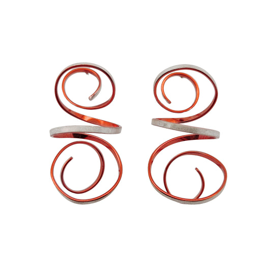 Medium Candy Spiral Earrings