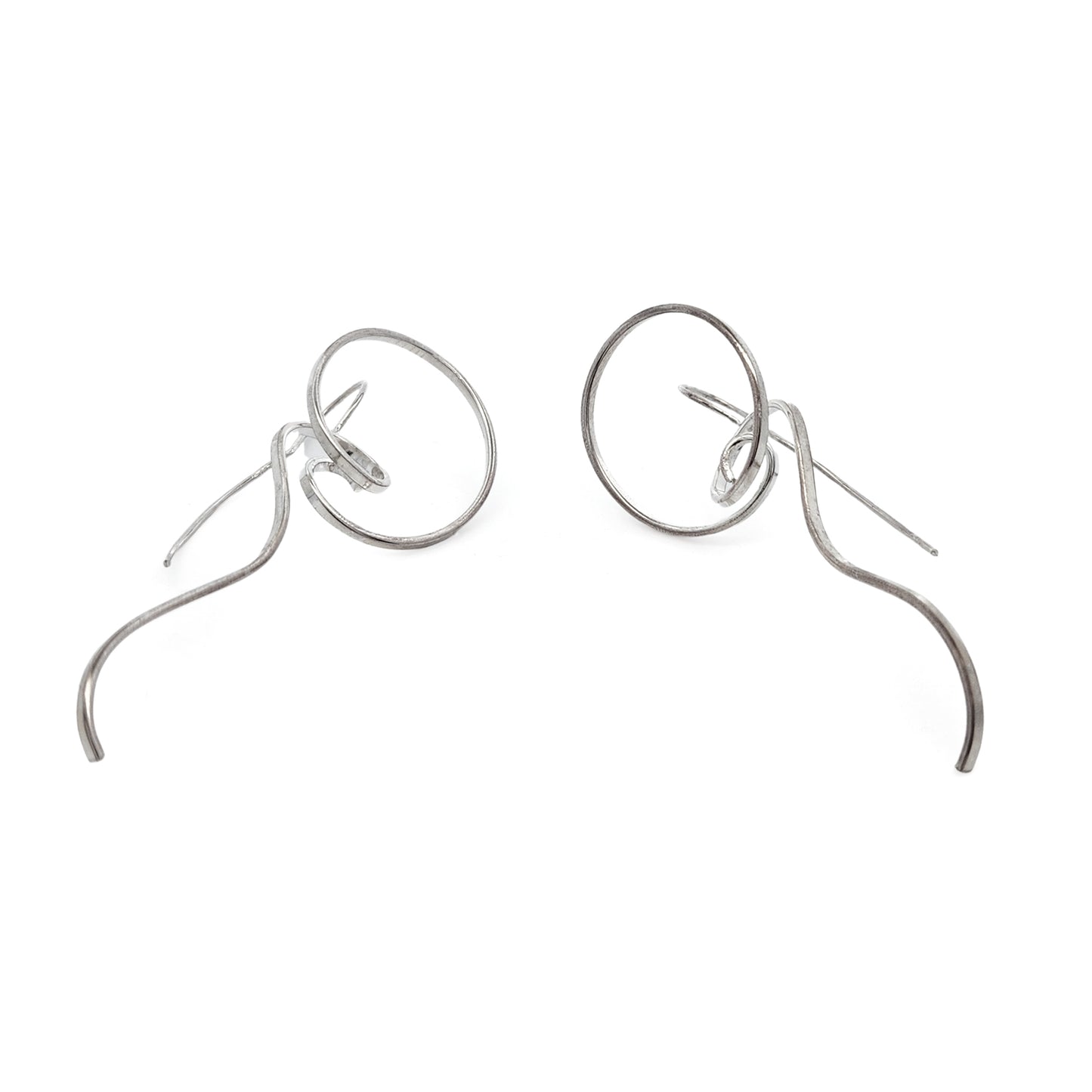 Silver Swirl Earrings