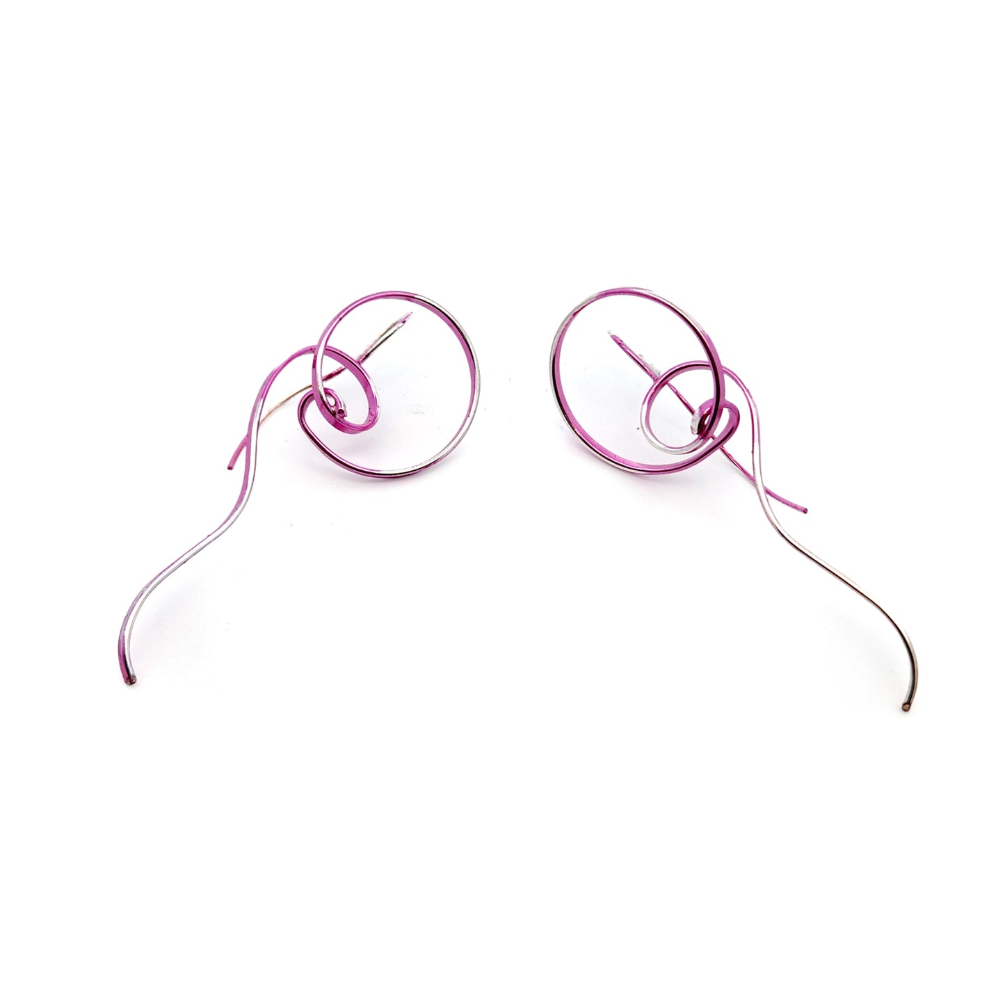 Pink Swirl Earrings