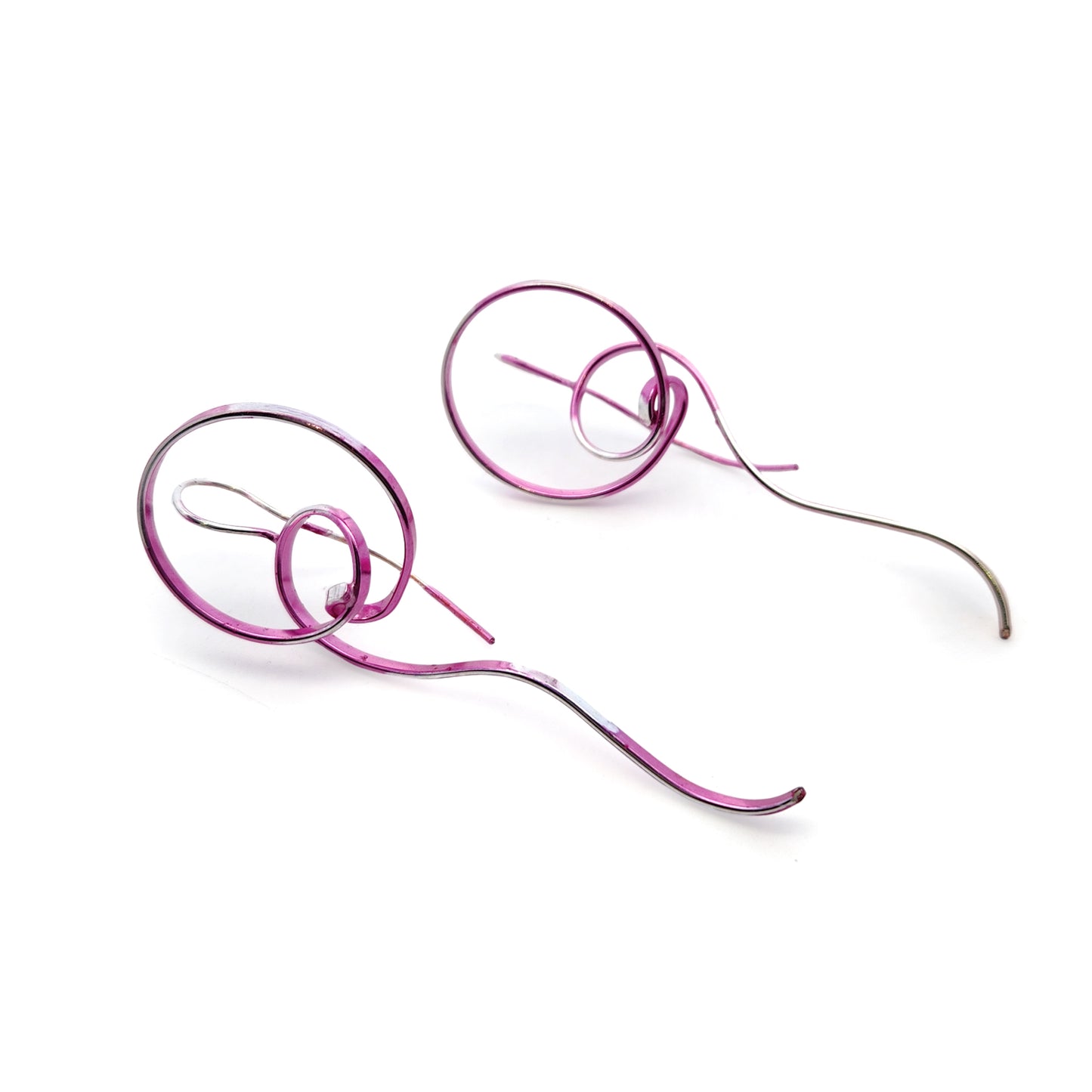 Pink Swirl Earrings