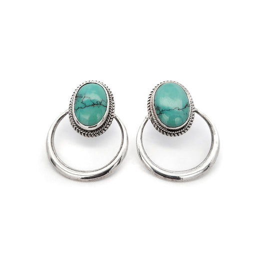 Tibetan Turquoise Earrings