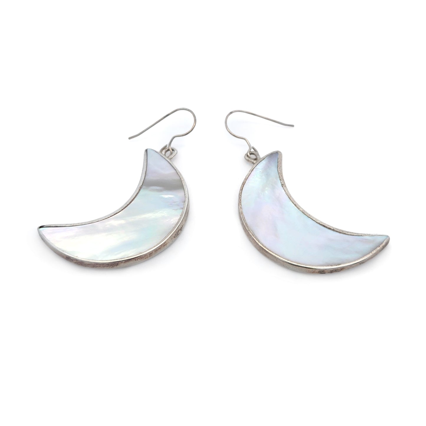 Mother of Pearl Crescent Moon Earrings