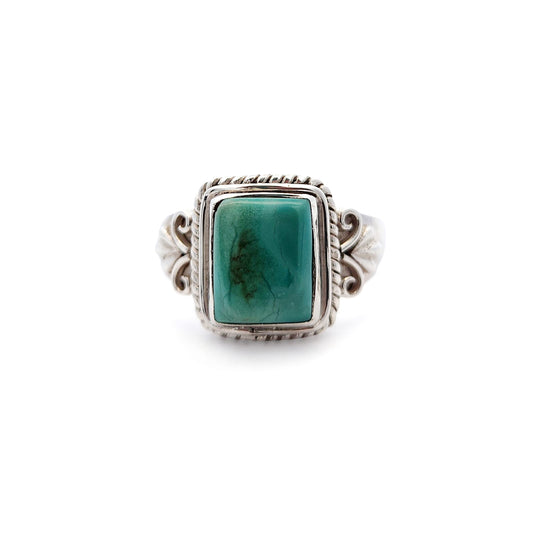 Sterling Silver Tibetan Turquoise Ring
