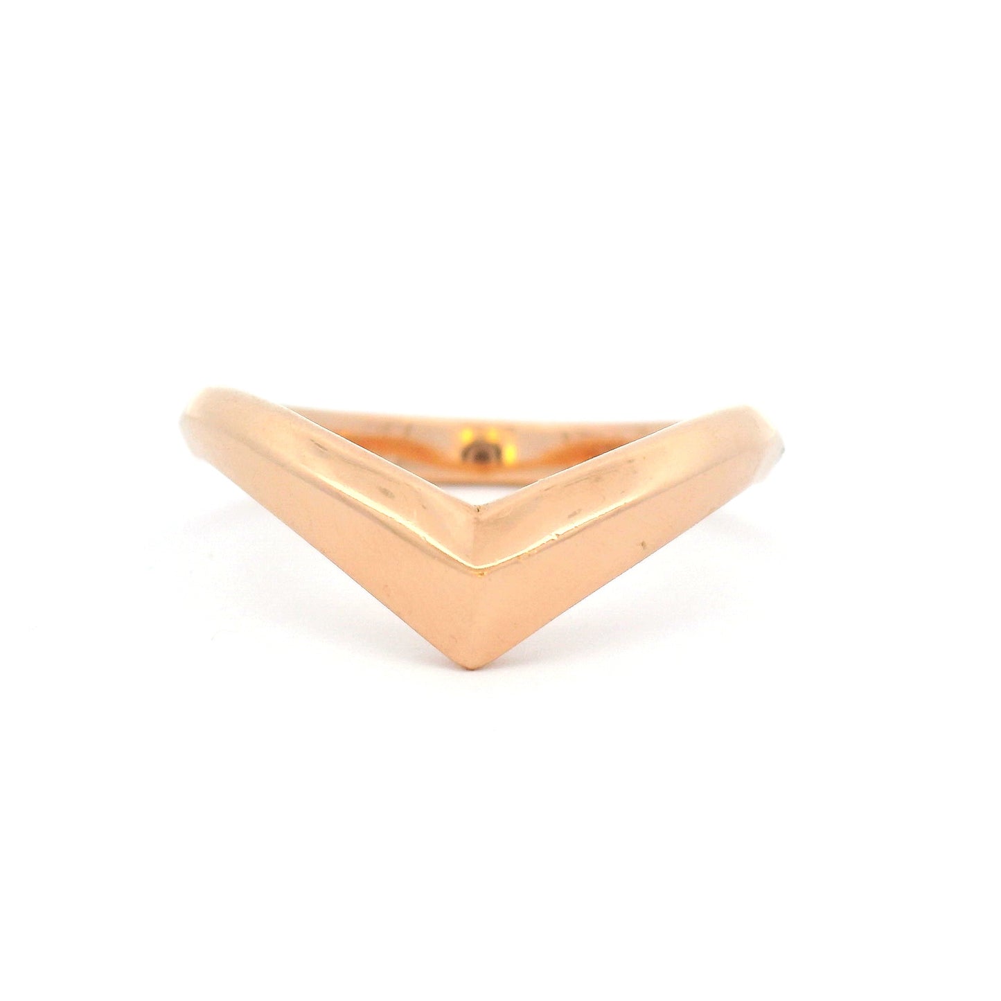14k Rose Chevron Diadem Band