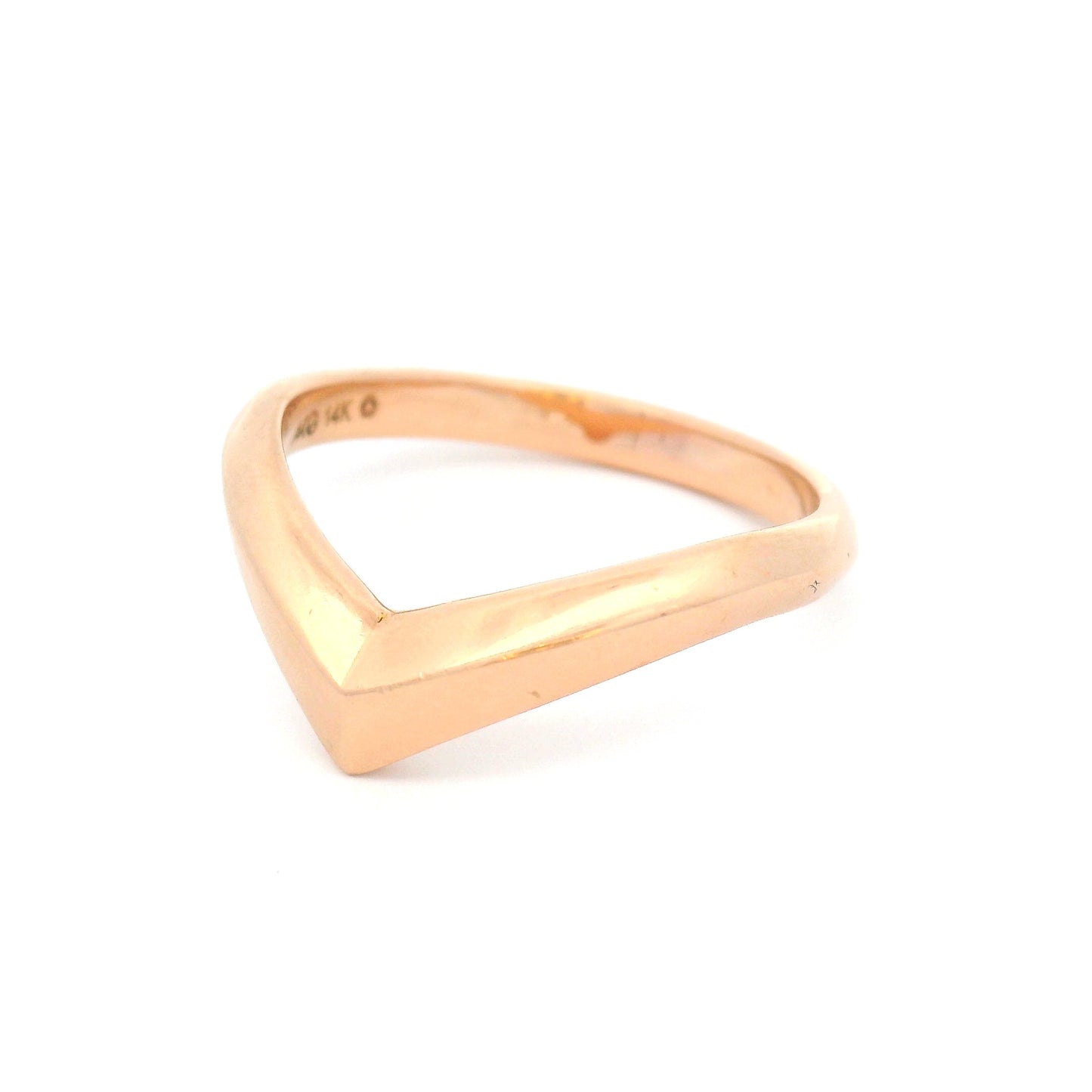 14k Rose Chevron Diadem Band