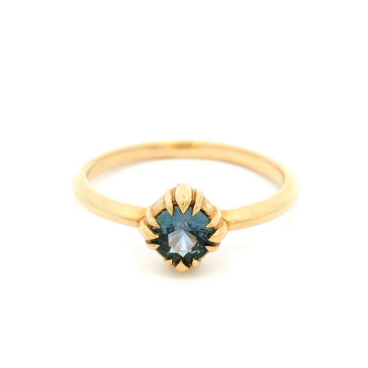 14k Yellow Gold Solitaire with 0.48ct Blue Sapphire