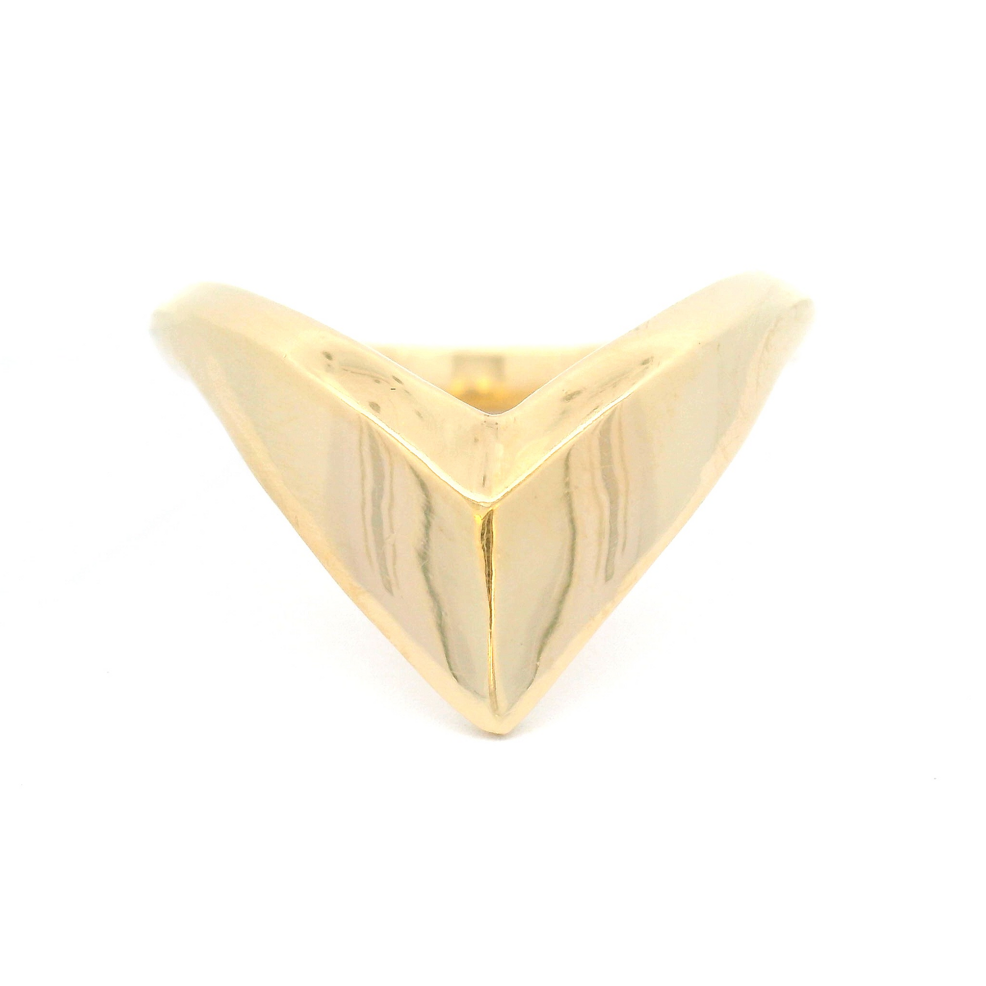 14k Yellow Chevron Diadem Band