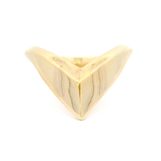 14k Yellow Chevron Diadem Band