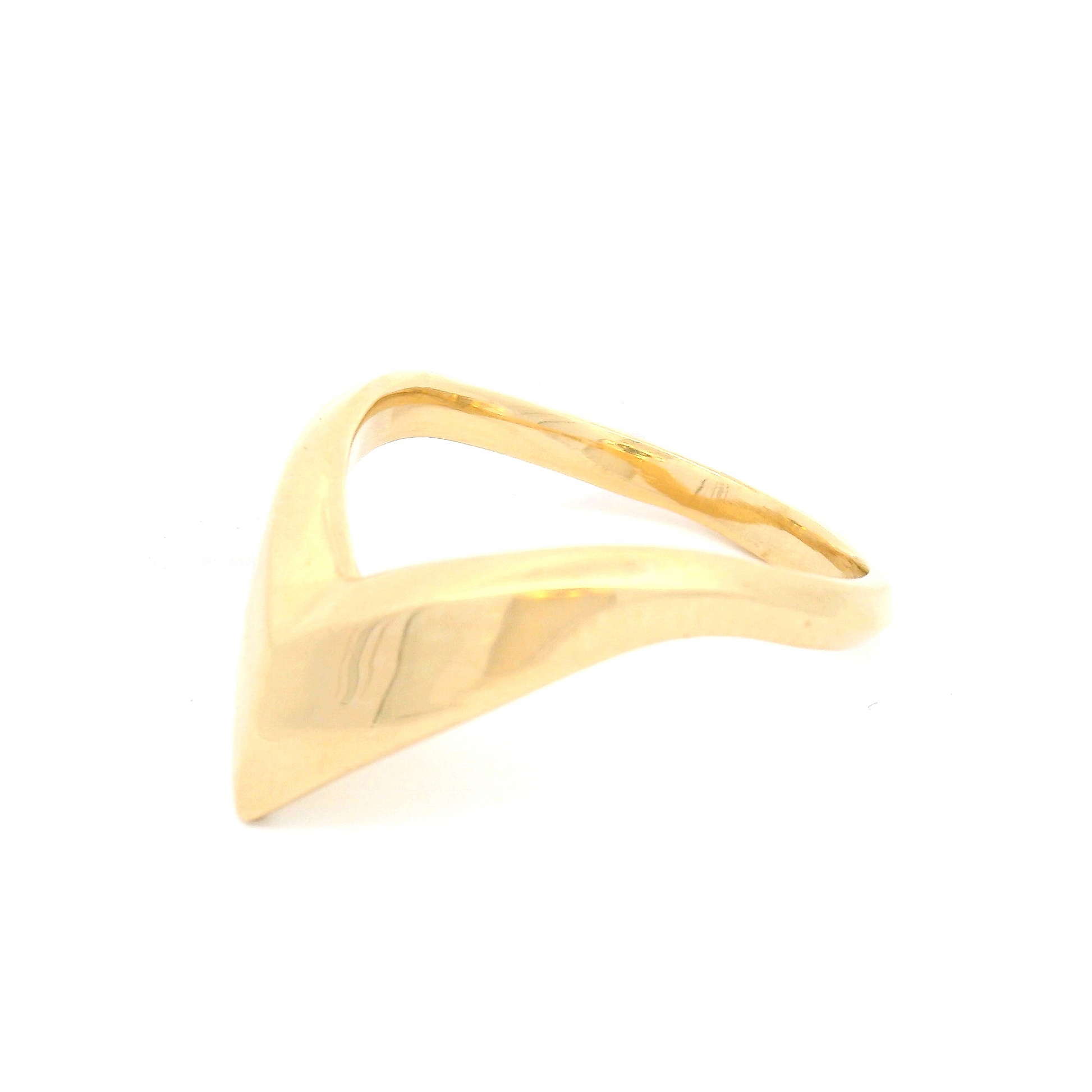14k Yellow Chevron Diadem Band