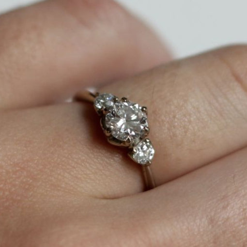 Cici - Three Stone Diamond Engagement Ring