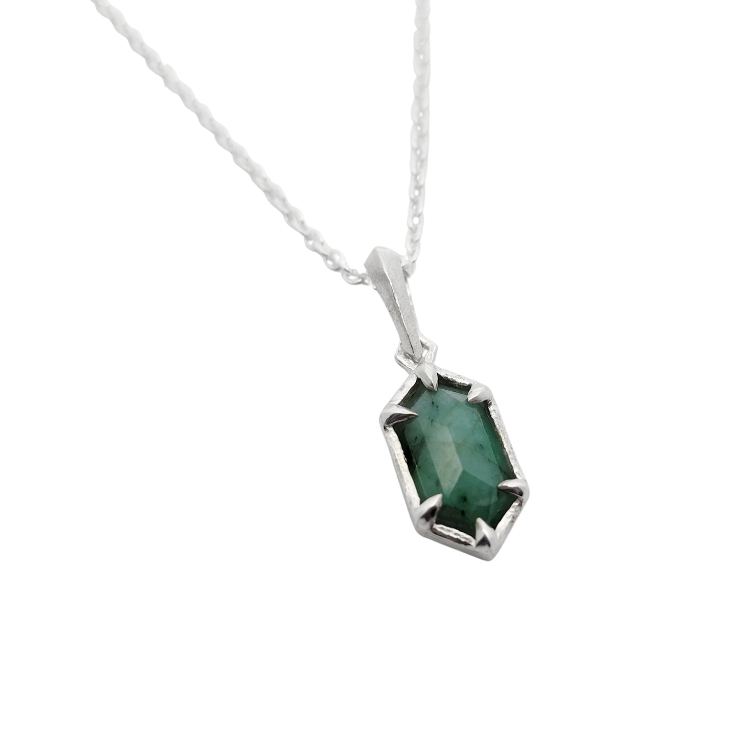 Rustic Emerald Pendant