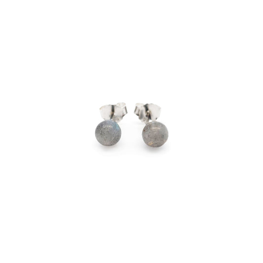 Labradorite Round 6mm Stud Earrings
